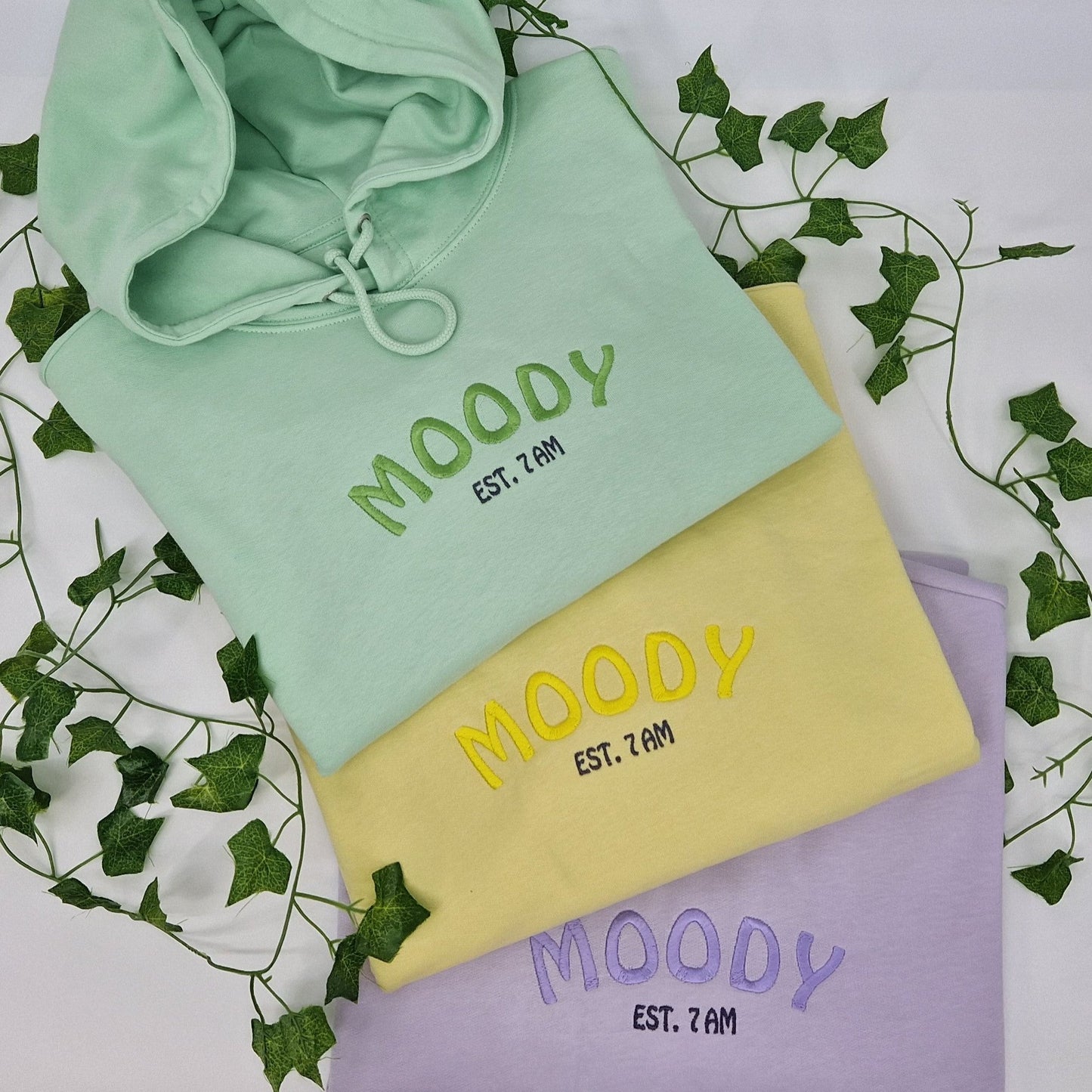 Moody Embroidered Hoodie