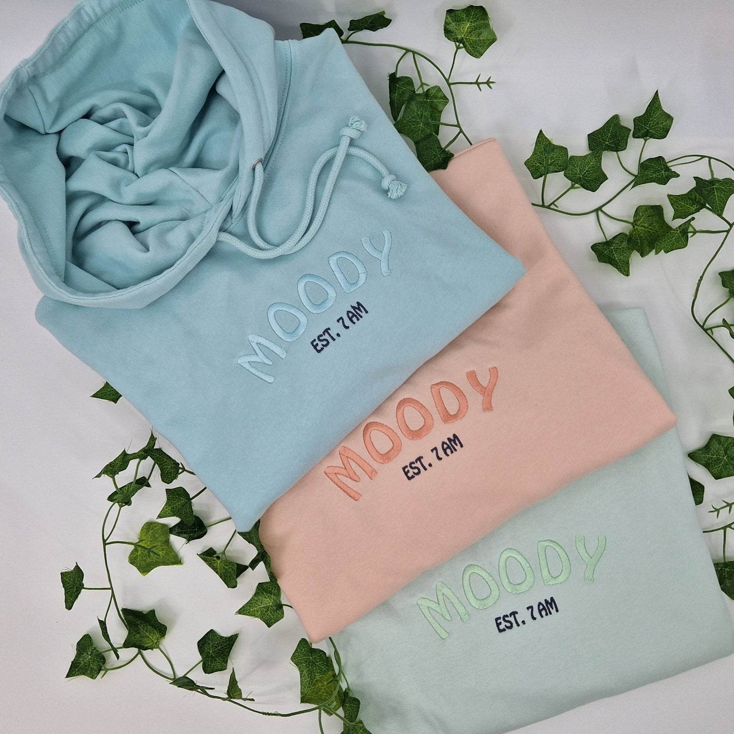Moody Embroidered Hoodie